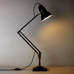 Anglepoise Original 1227 Brass Desk Lamp Slate